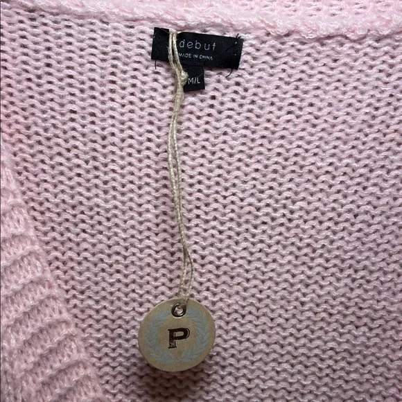 💥HP💥 🆕 NWT Debut 3D Daisy Cardigan Sweater – Small/Medium – Pink - Picture 8 of 8